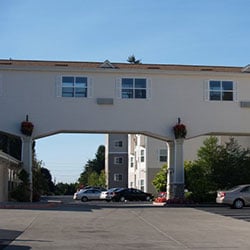 Glenwood Hills - elevated walkway, parking lot