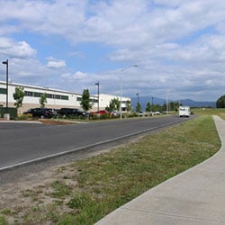 Steigerwald Commerce Center- street, sidewalk, building