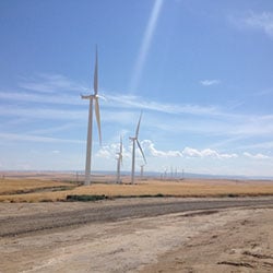 Tucannon River Wind Farm turbines - Renewable Power Generation