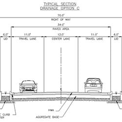 SE 1st Street - proposed street cross section