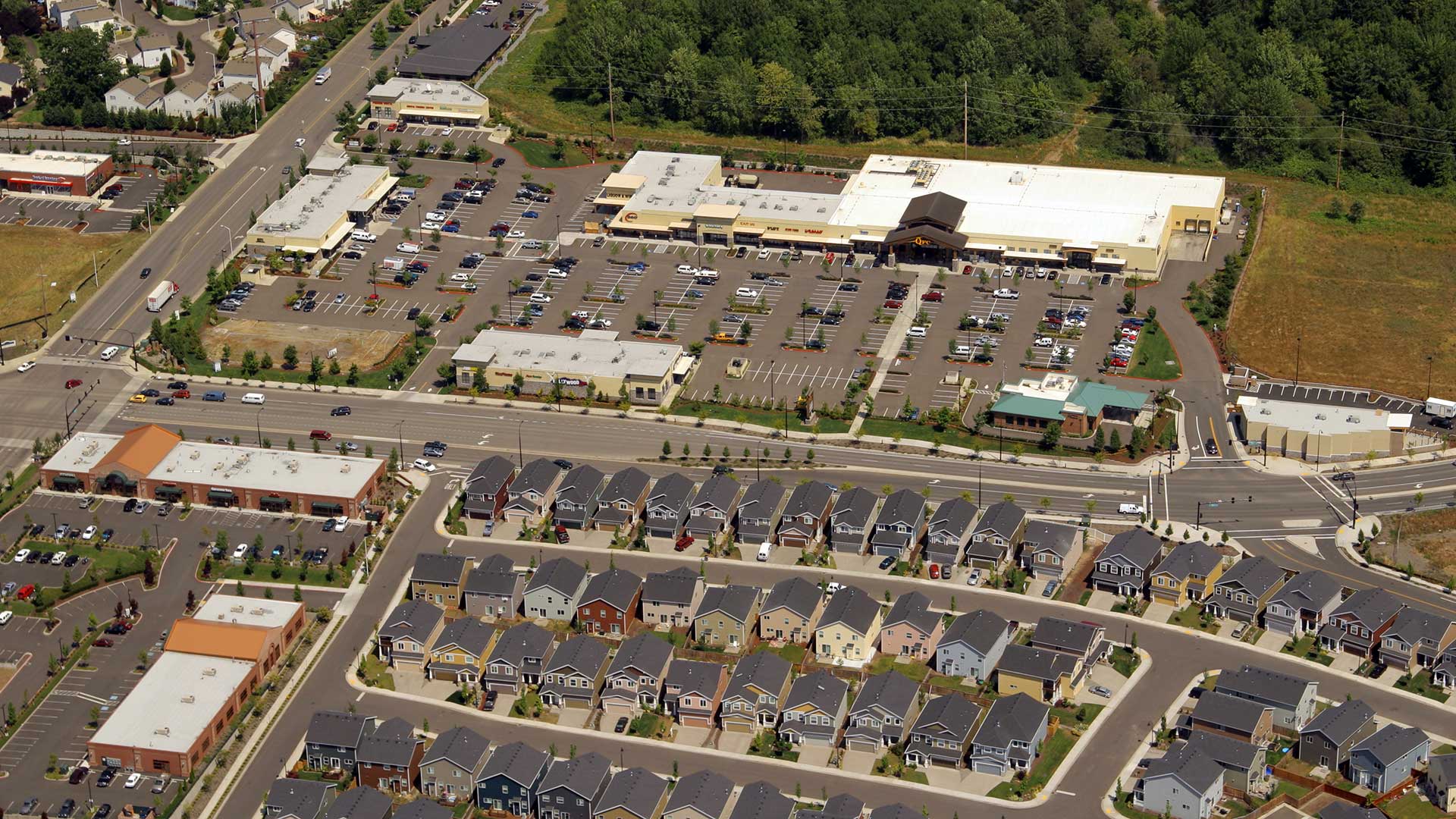 Riverstone Market Place - aerial