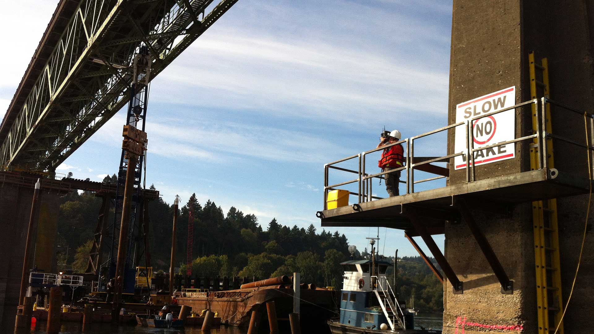 Sellwood Bridge - surveying